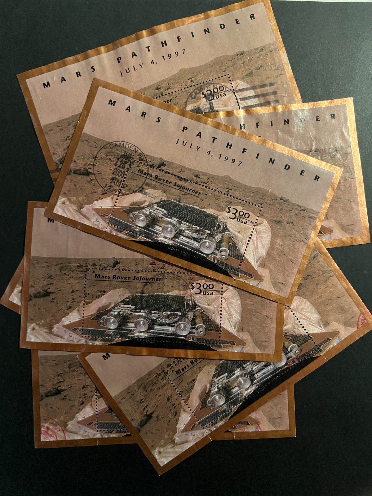 Scott #3178 $3 Mars Pathfinder S/S Mars Rover Sojourner USED FREE SHIPPING!