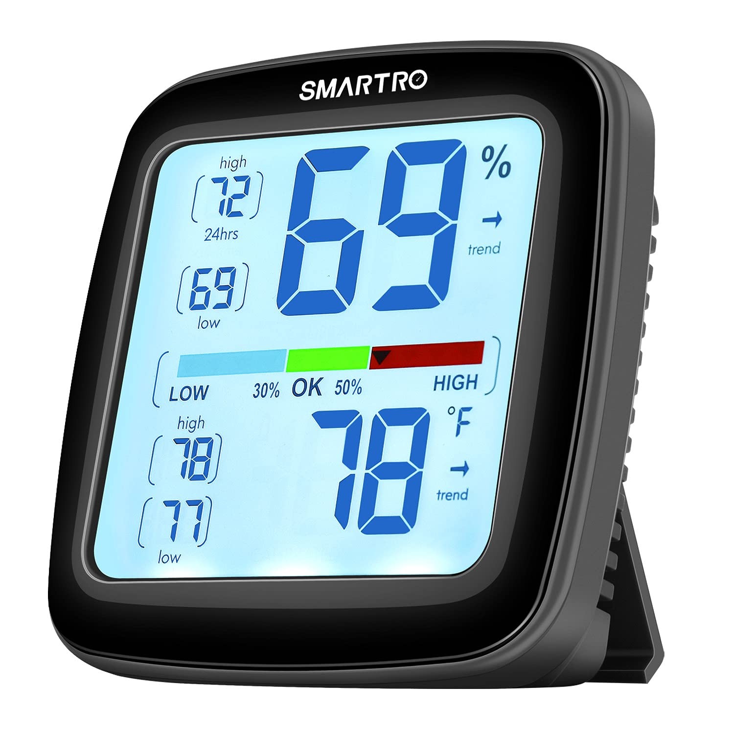 SMARTRO SC42 Professional Digital Hygrometer Indoor Thermometer Room black