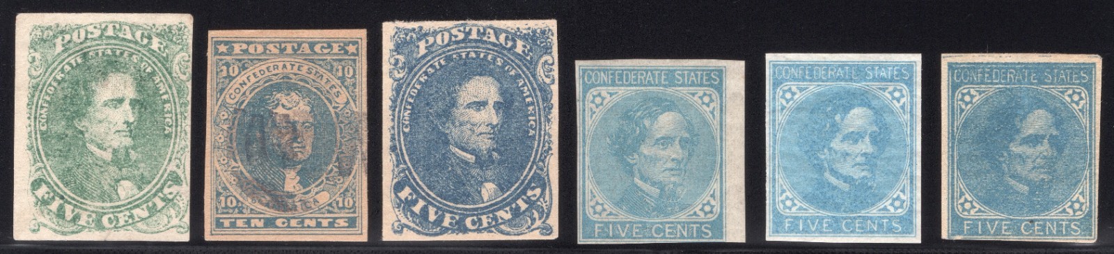 CSA Collection, #1, 2b, 4, 6, 7L, 7R, 8, 11, 11c, 12, 13, Mint OG/NG, Nice Group