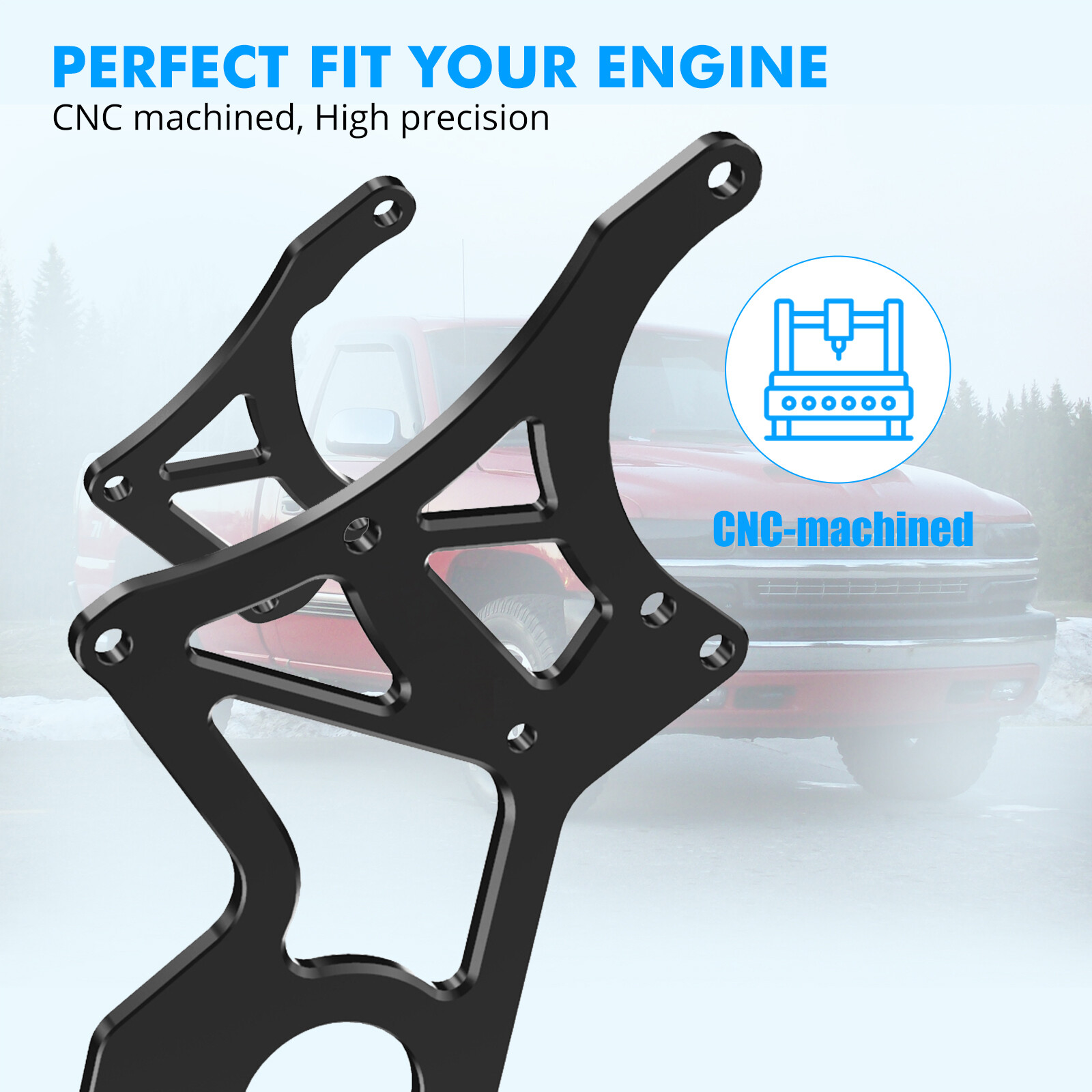 LS Alternator Power Steering Pump Bracket For 4.8L 5.3L 6.0L 6.2L Truck LSX