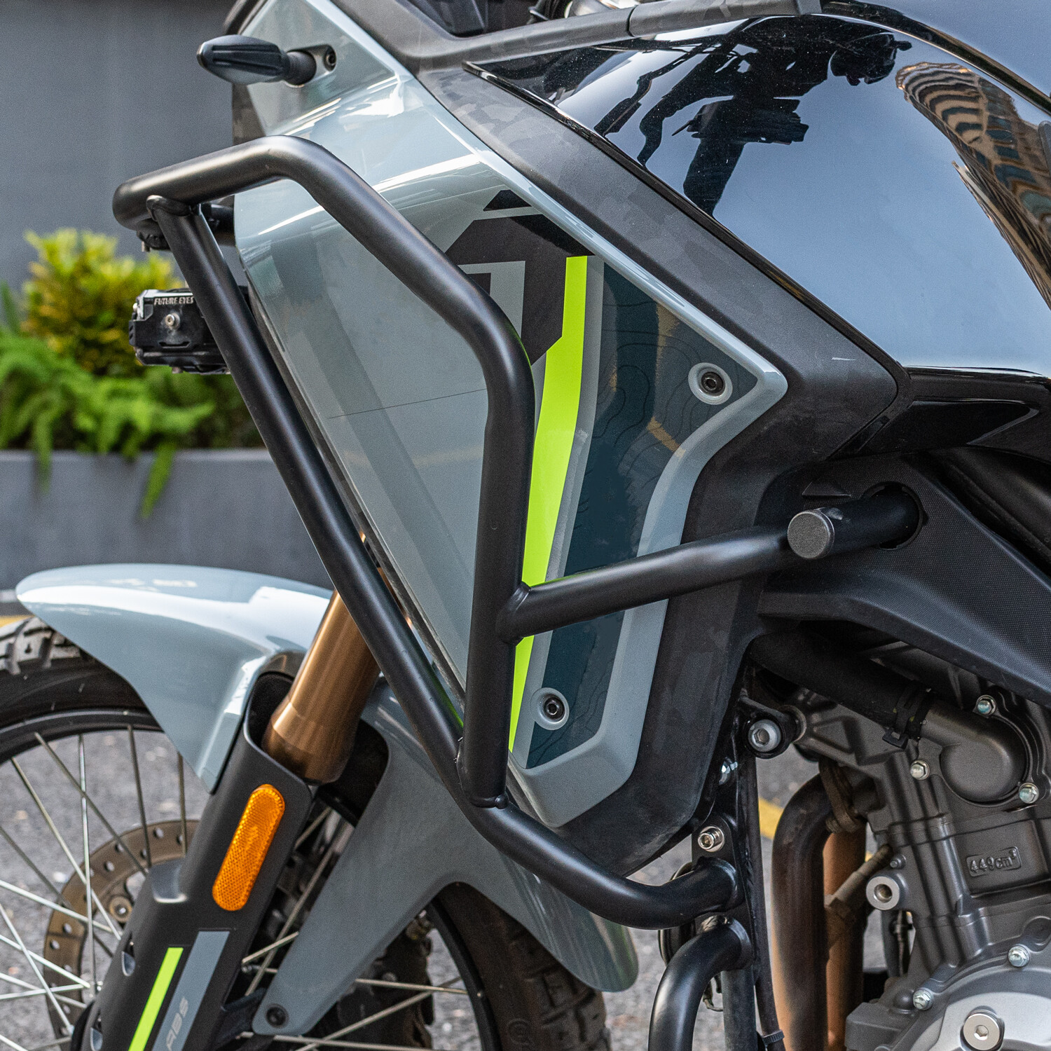 WOLFLINE Crash Bar For CF-Moto 450MT 2024 2025 Engine Guard Frame Protector Cage