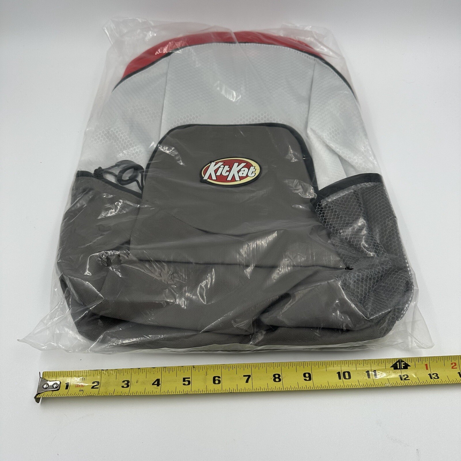 Kit Kat Backpack Lightweight Candy Collector Poly White Red Gray Rubber Logo