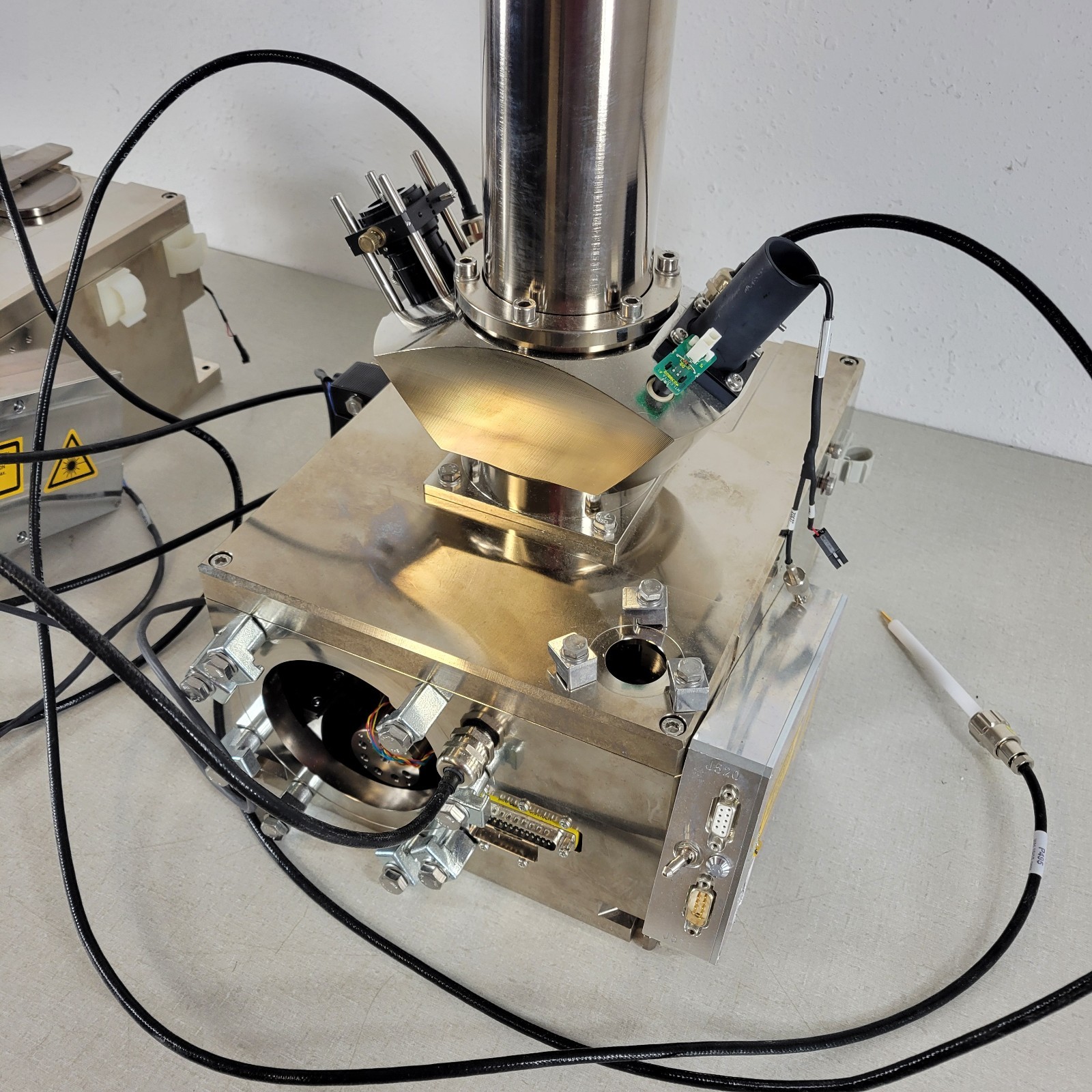 Lot of 2 Bruker UHV-Compatible XY Stage High Vacuum Mass Spectrometer Chamber