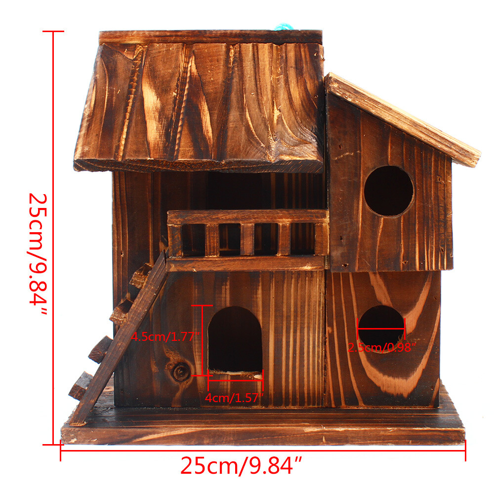 Squirrel House Nesting Box Bird Nature Animals Safety Wooden Nest Protector USA