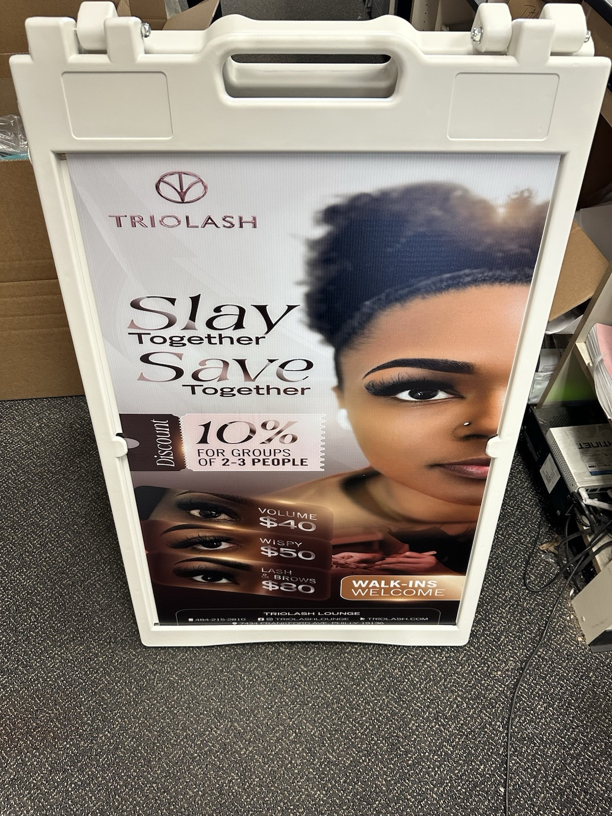 A-frame 24x36 Aframe Sidewalk Sign Sandwich Board Deluxe Signicade Quality