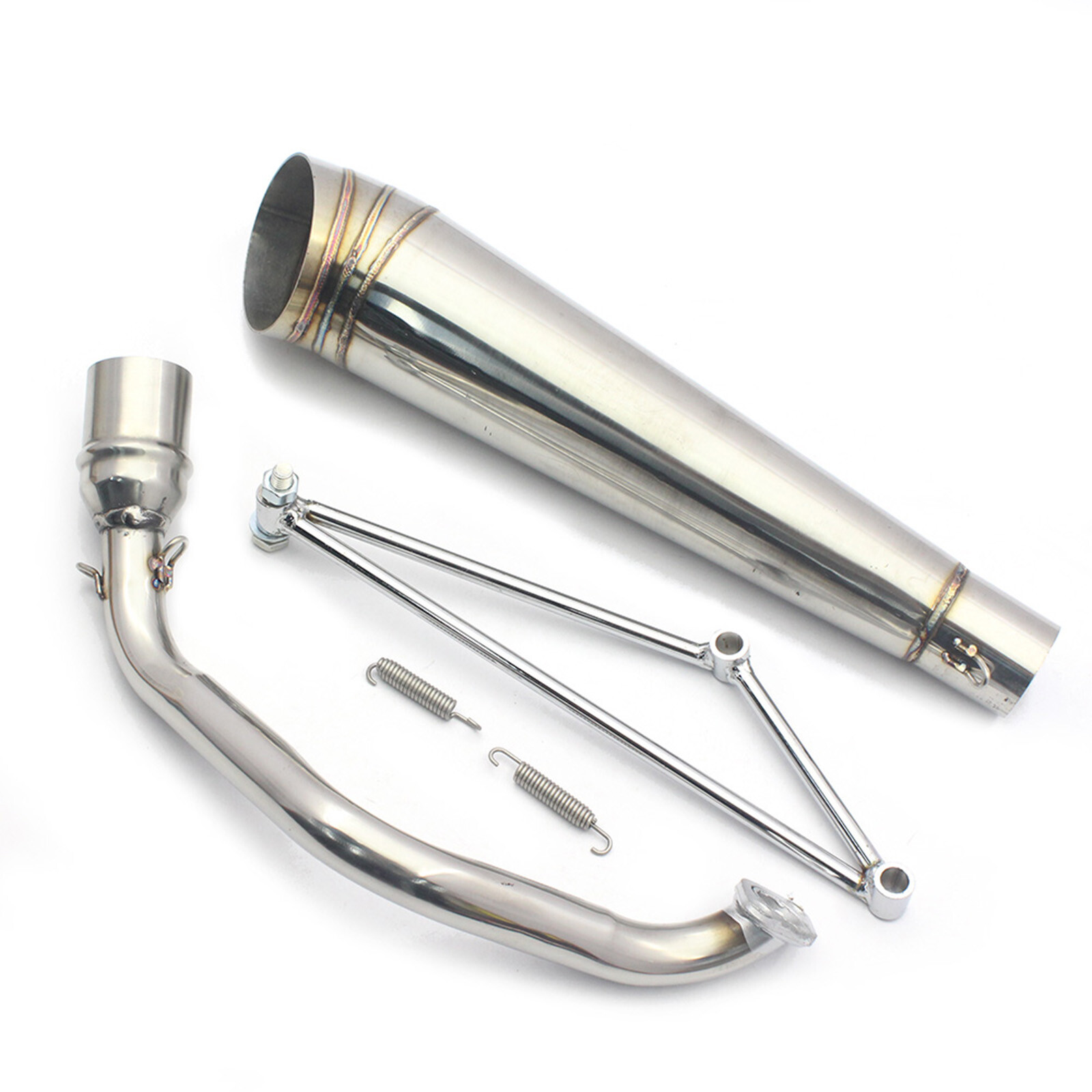 Full Exhaust Muffler Pipe For Honda Ruckus Zoomer GY6 125cc/150cc Stainless