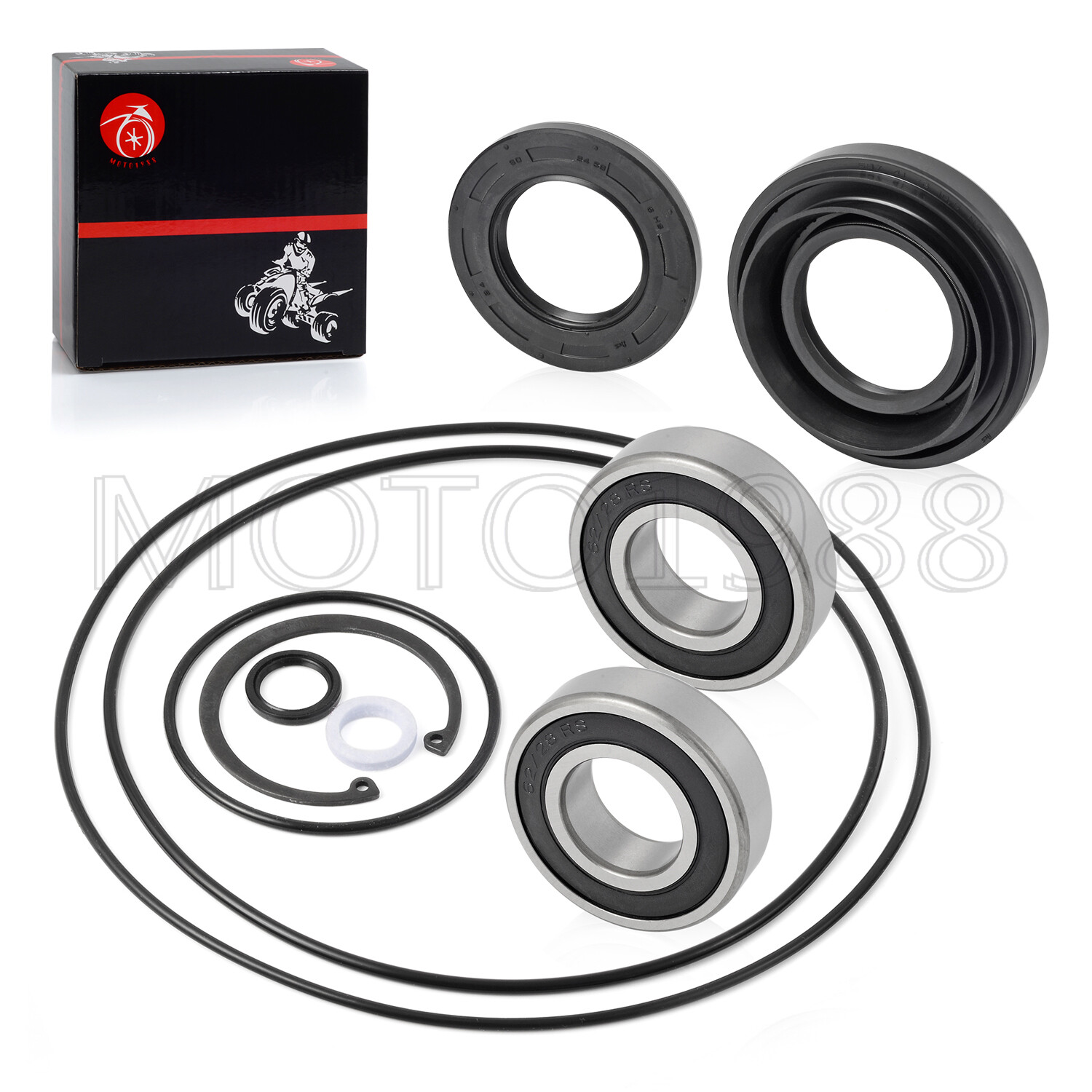 Rear Axle brake drum Wheel seal bearing kit for Honda Foreman 500 TRX500 05-13