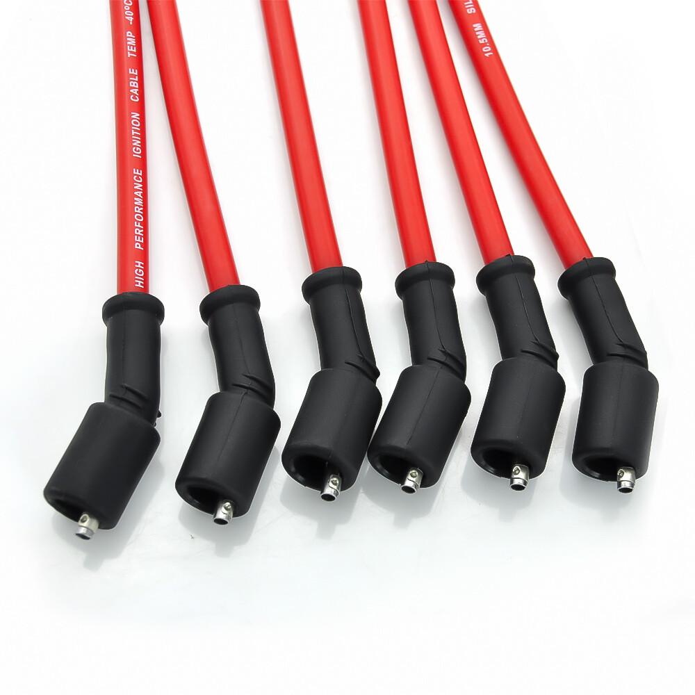 High Performance 8x Spark Plugs and 8x Wires Set for Chevy GMC 4.8L 5.3L 6.0L V8