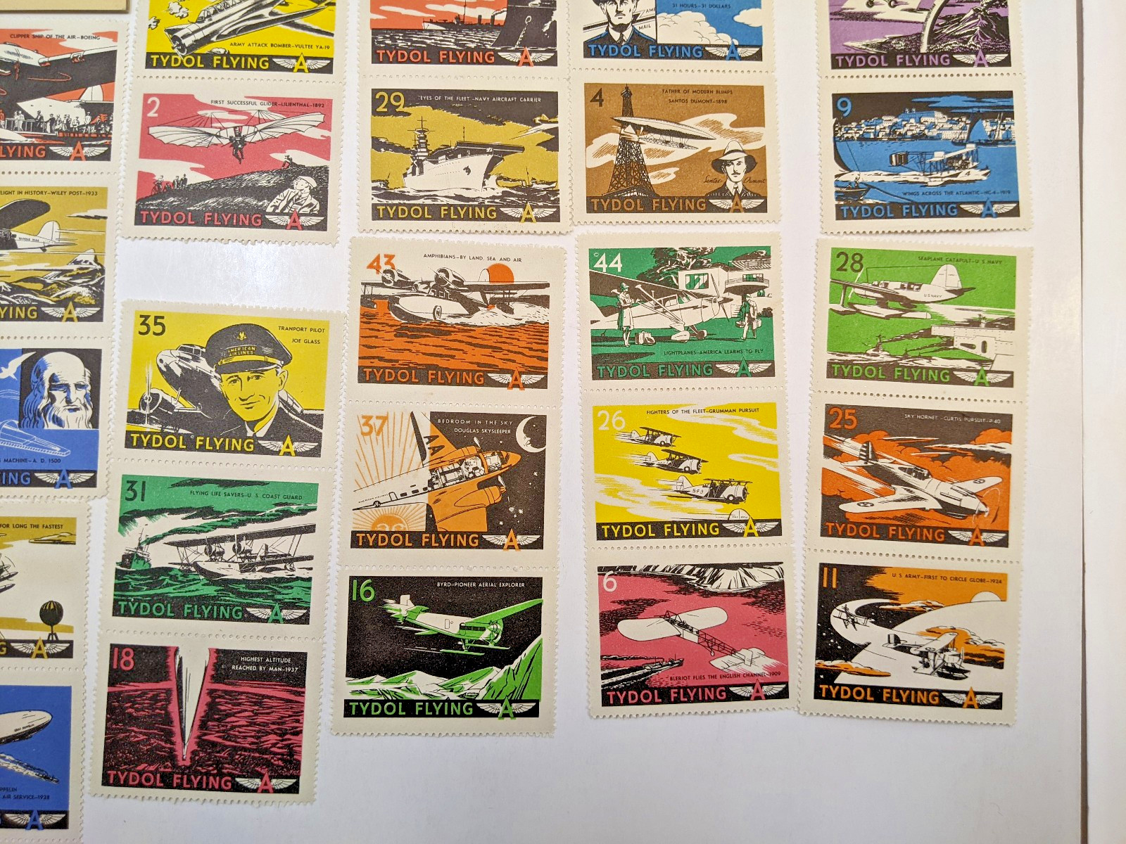 TYDOL Flying A Stamp Album of American Aviation 1940 Fuel Oil Company UNUSED A+