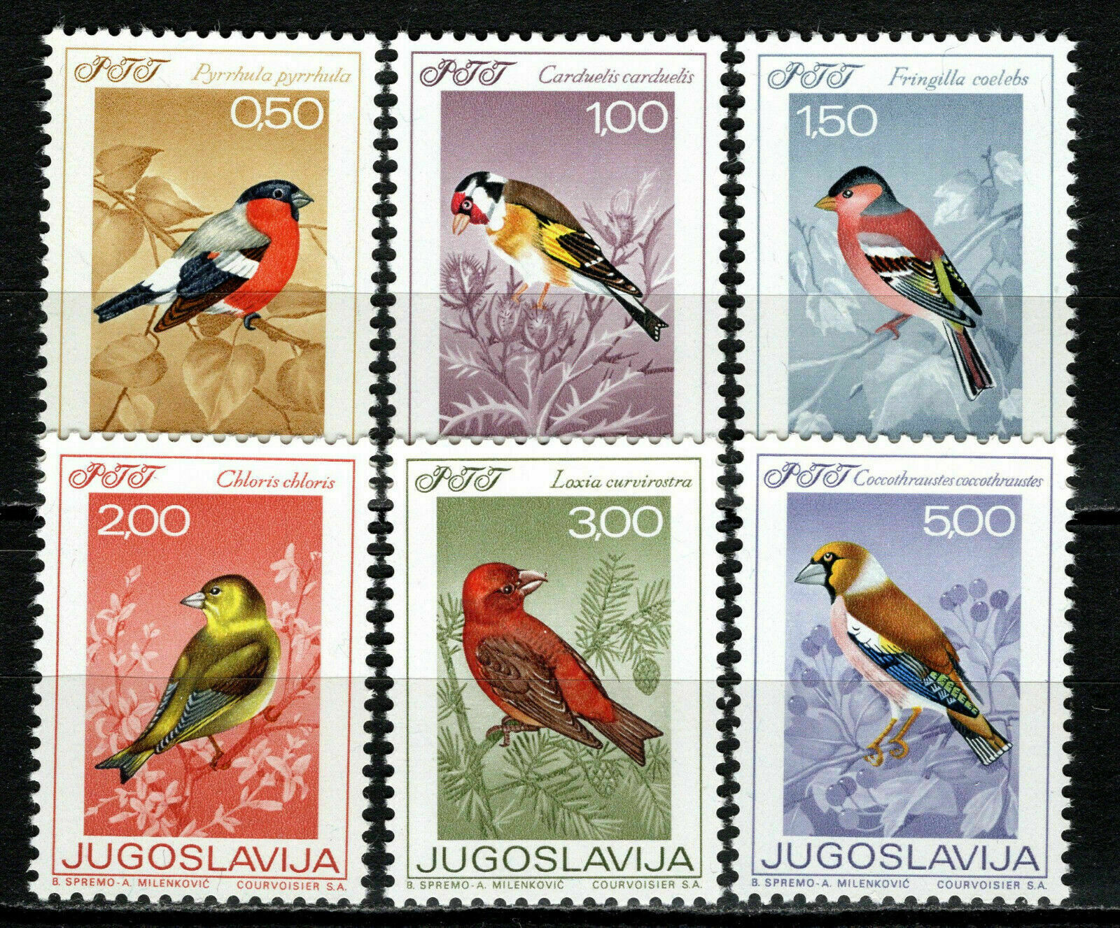 Yugoslavia 1968 ☀ Fauna - Birds Michel 1274/1279 ☀ Mint never hinged (**)