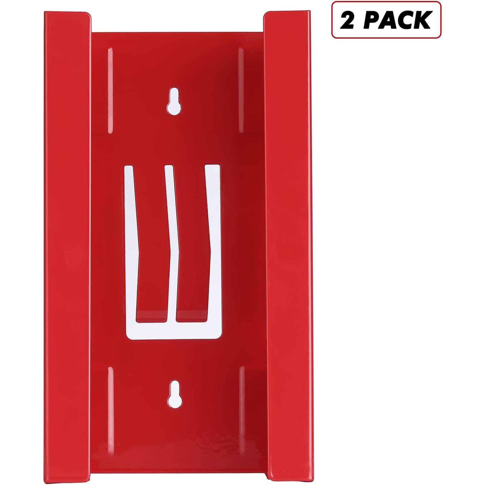 2PCS Magnetic Glove/Tissue Dispenser Black & Red 8LBS Glove Dispenser Wall Mount