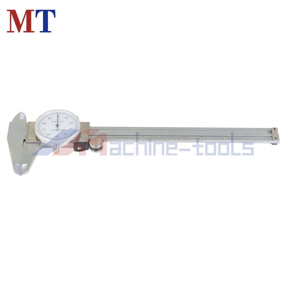 6 Inch Dial Caliper Shockproof Gauge 0.001" Of One Inch Stainless Steel