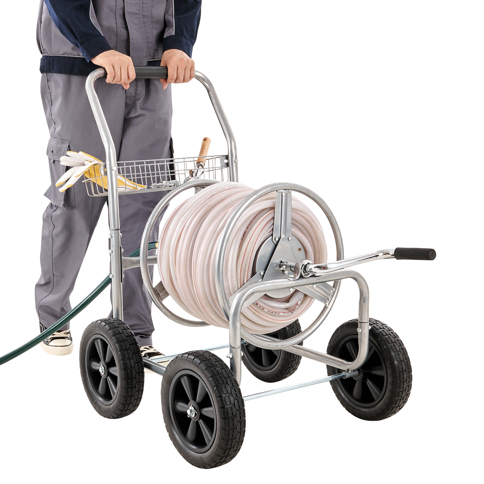 VEVOR Hose Reel Cart 300ft Heavy Duty Garden Water Cart