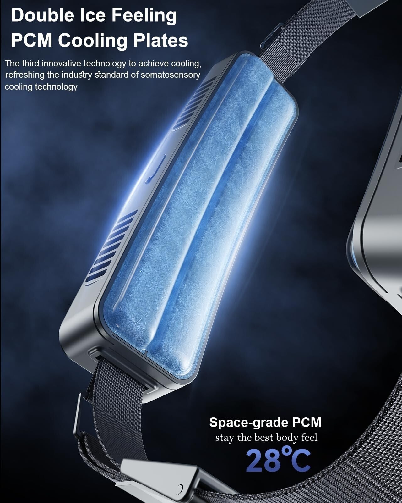 Portable Wearable Waist Fan With 3 Speeds 360° Cooling For Outdoor Activities,o