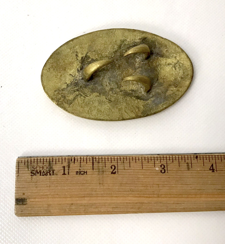 Confederate Brass "CSA" Oval Buckle