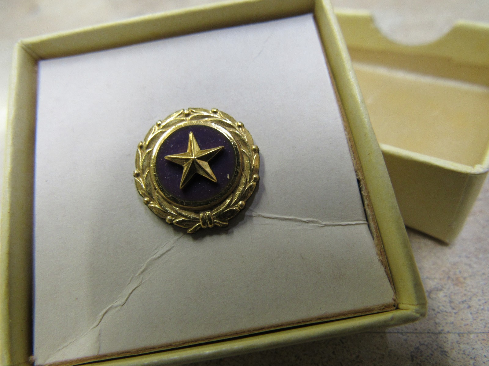 Original Gold Star Mothers US Military Lapel Pin Button 1947 ACT of Congress NOS