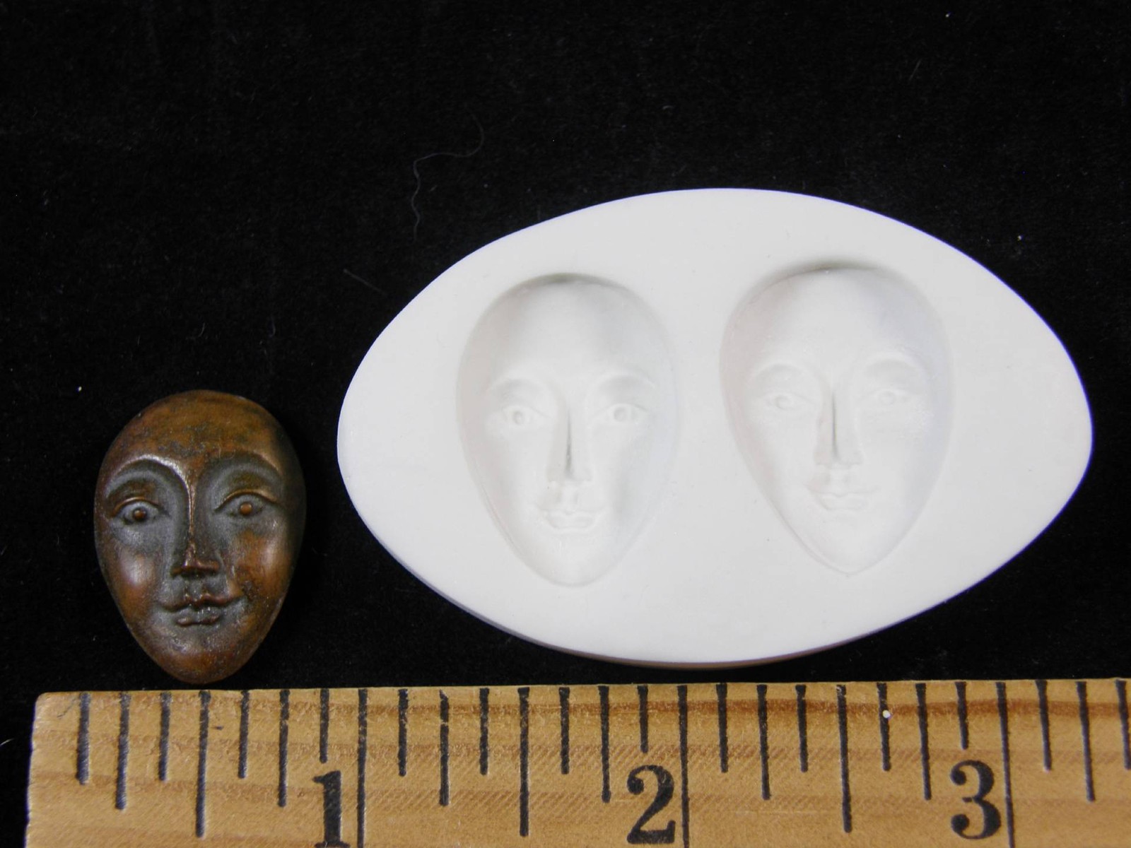 Goddess Faces (Open Eyes) Polymer Clay Mold 2 in 1 (#MD1360)