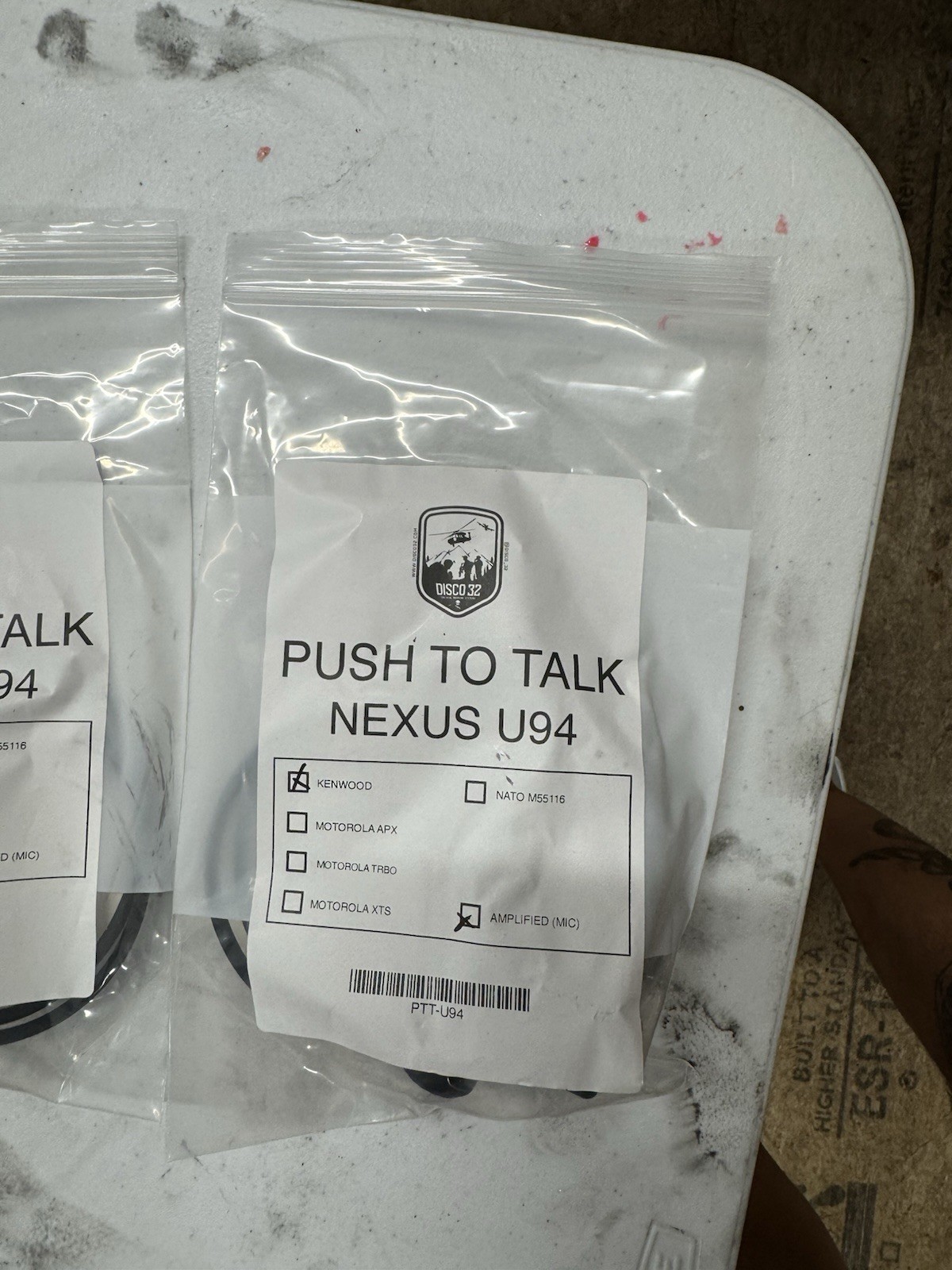 🎧 DISCO32 Push To Talk (PTT) NEXUS U94 for Kenwood – Amplified MIC