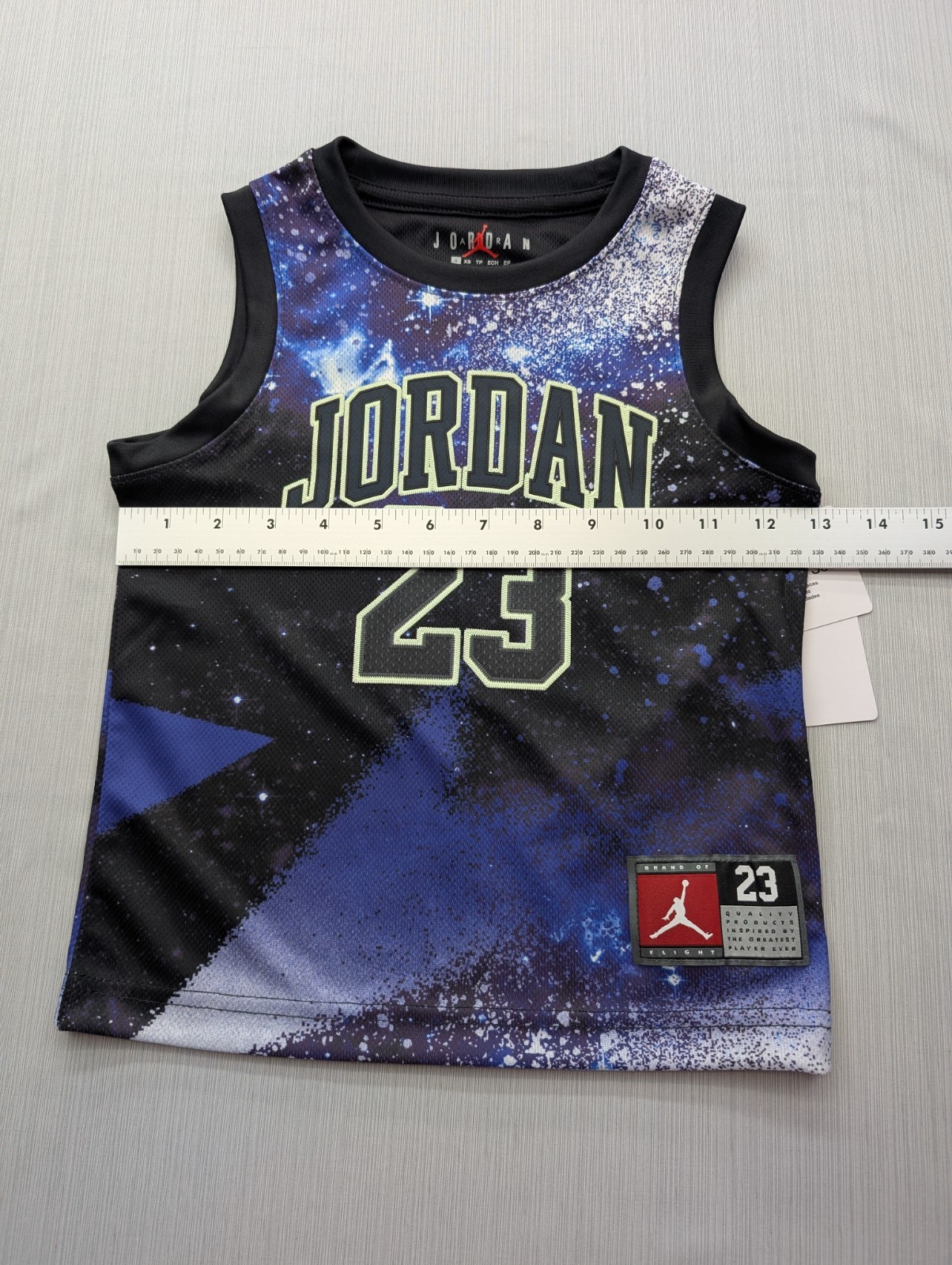 Nike Air Jordan Kids Boys Jersey & Shorts Set Size 4 Galaxy