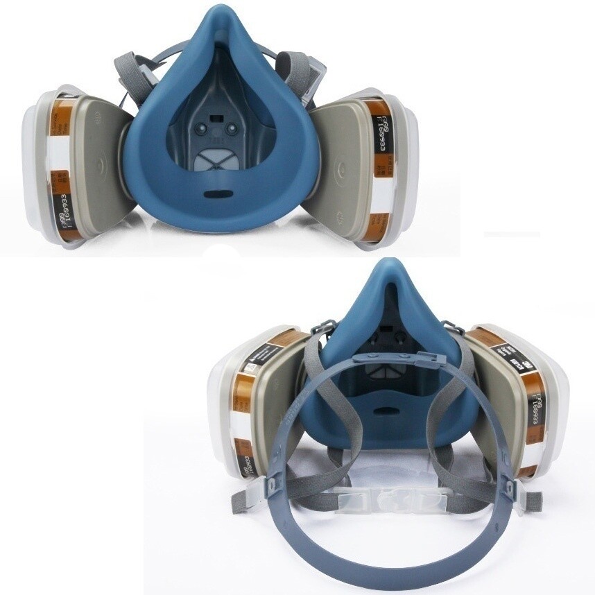 Half Face Gas Mask Painting Spraying Respirator Facepiece reusable respirator US