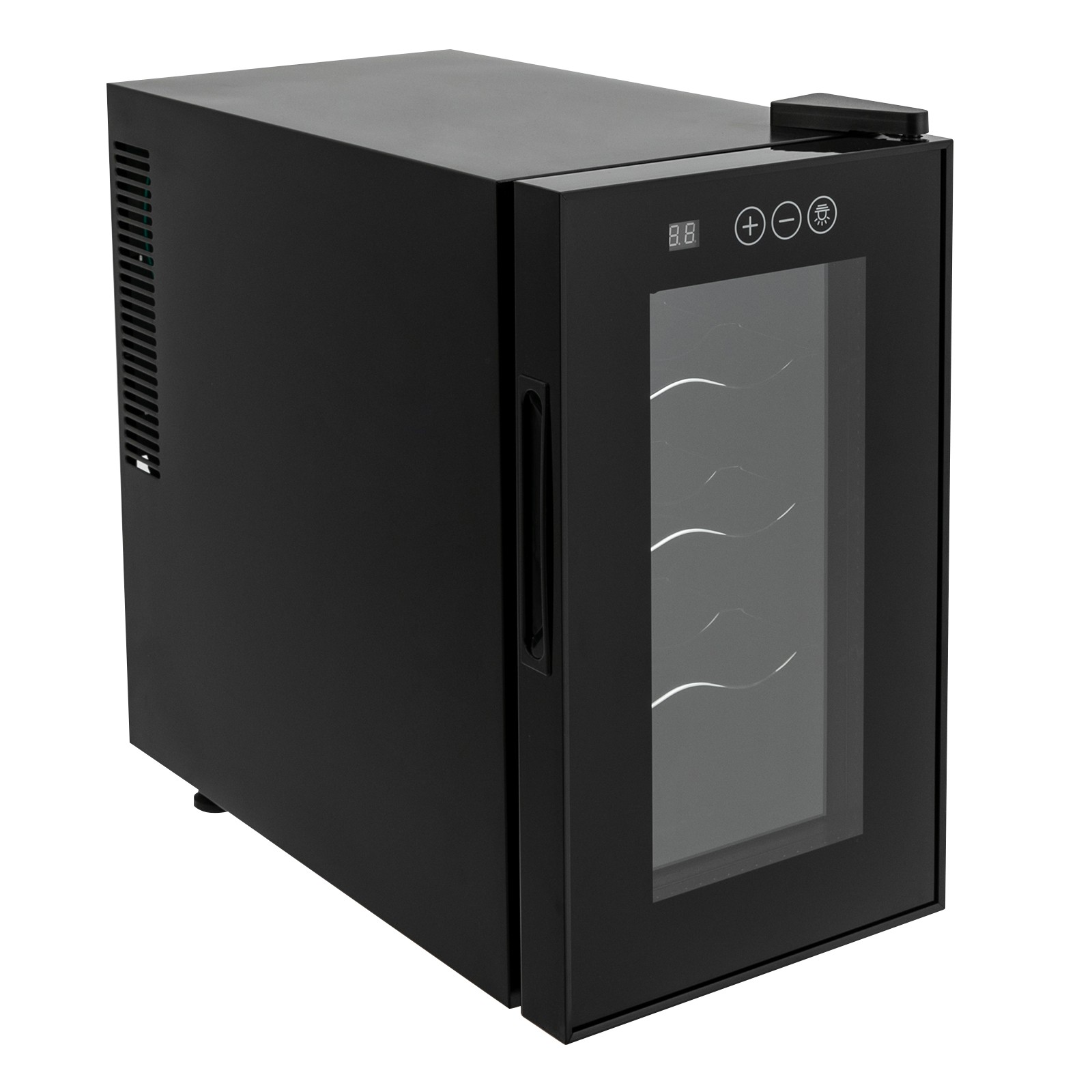 8-Bottle Wine Cooler Refrigerator 110V Freestanding For Home Bar Wine Fridge