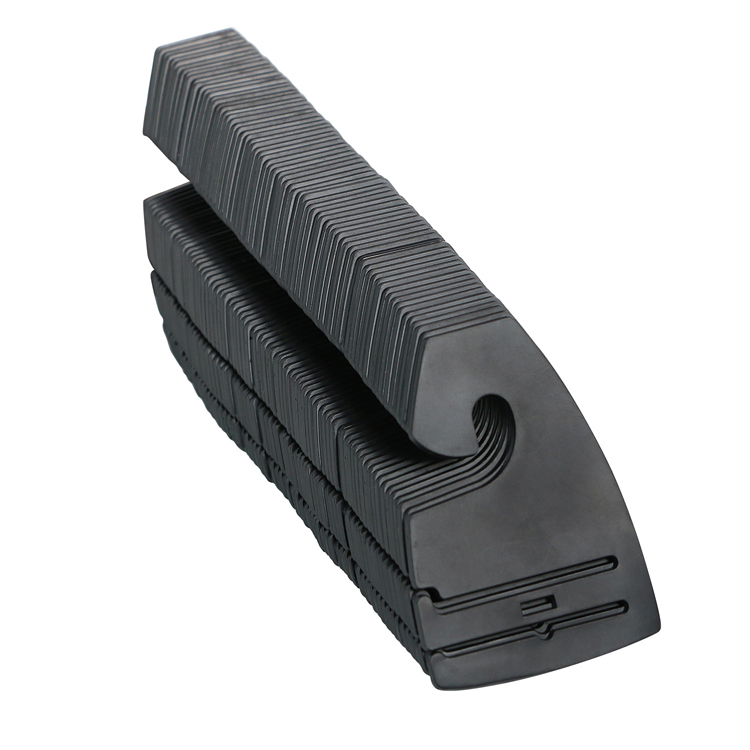 Qty (10-400) Black Plastic Tie Rack NeckTie Hanger Hooks Retail Shopping Supply