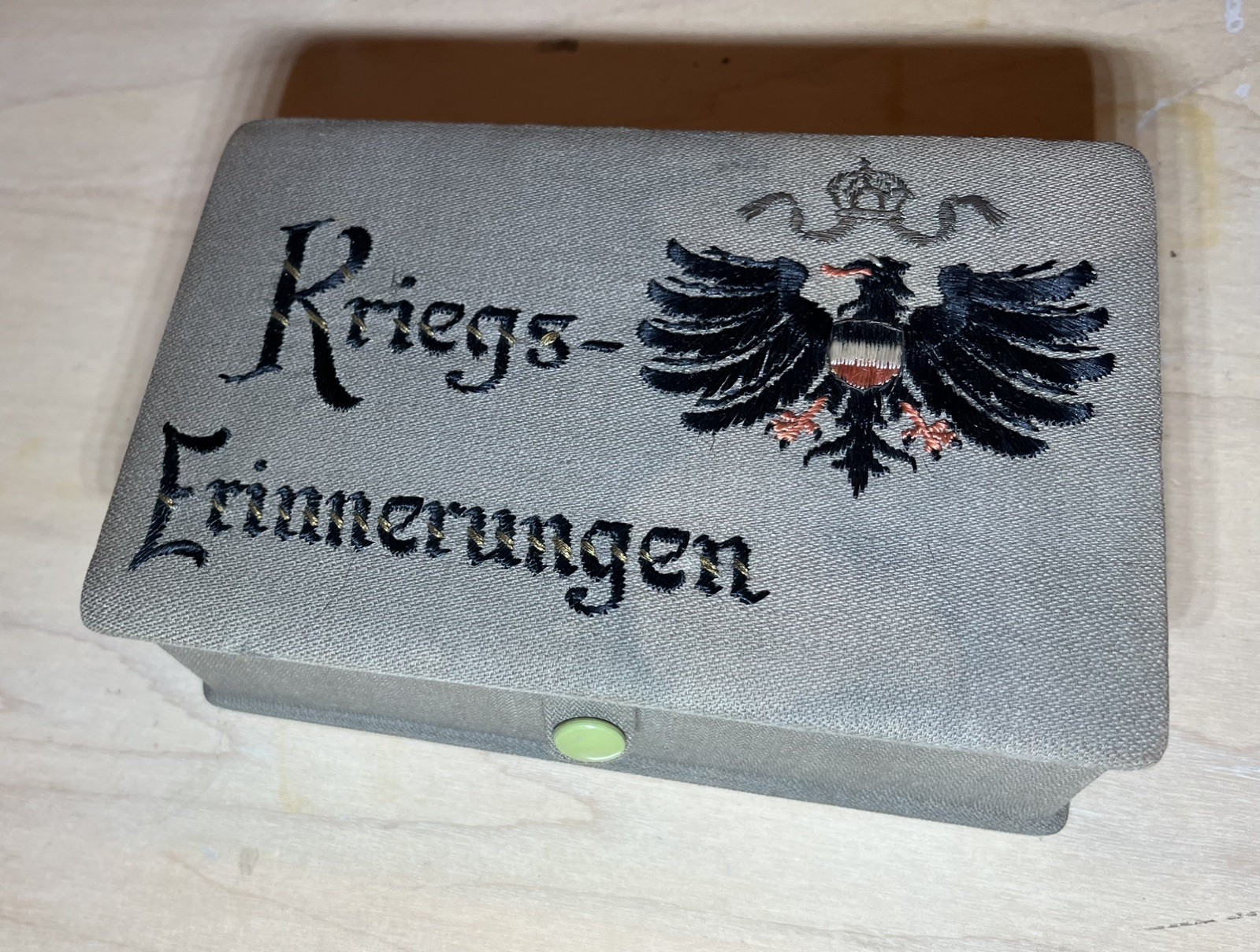 Rare German WW1 Feldpost box (Schatulle) Letter Photo Box „war memories“
