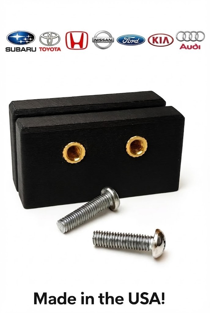 Pinch Weld Jack Pucks Set/4 - stay On- Subaru Toyota Honda Mazda Ford Nissan Kia