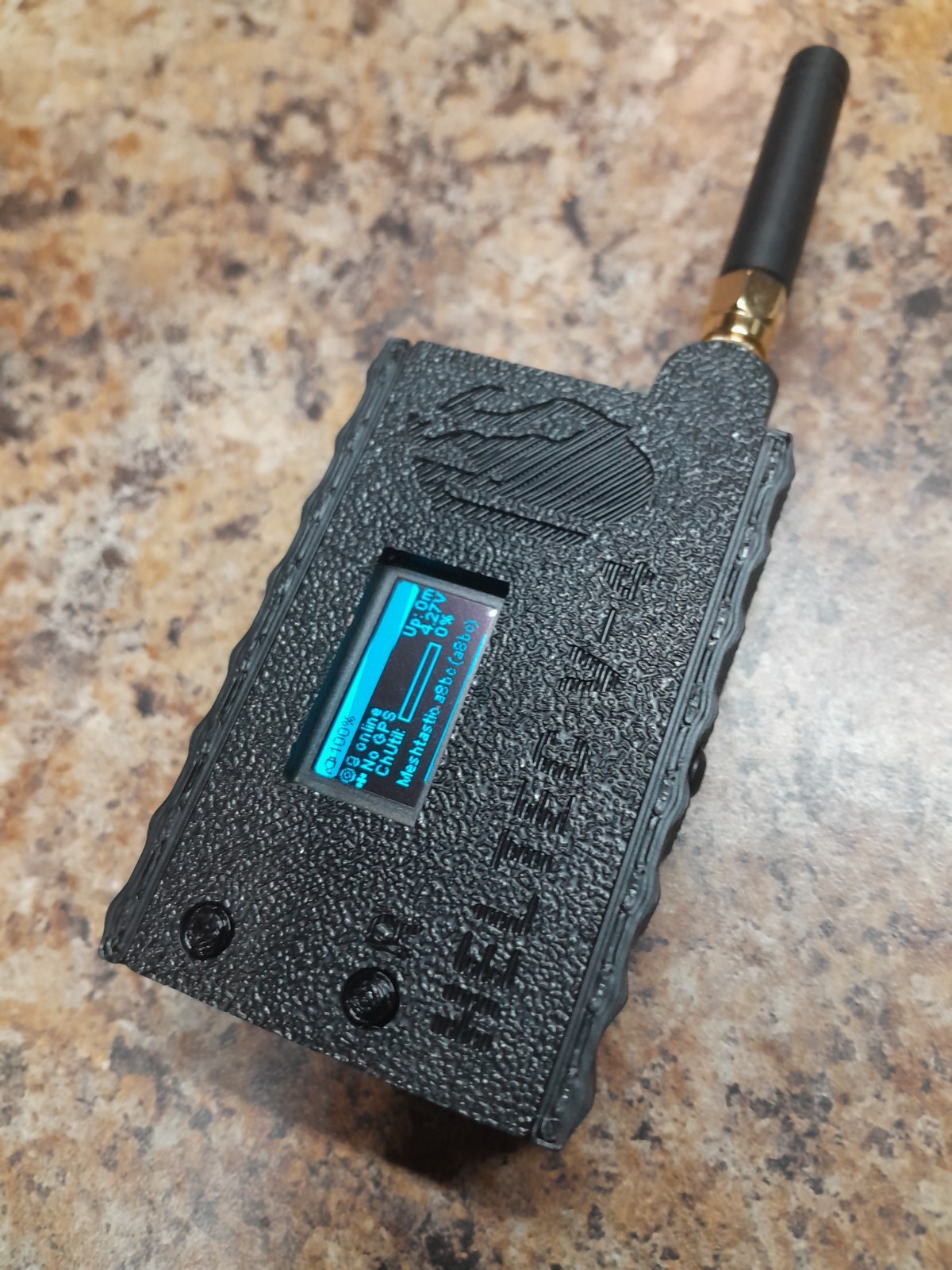 Heltec V4 Meshtastic Node READY TO USE Radio w/custom case 3000mah battery BLACK