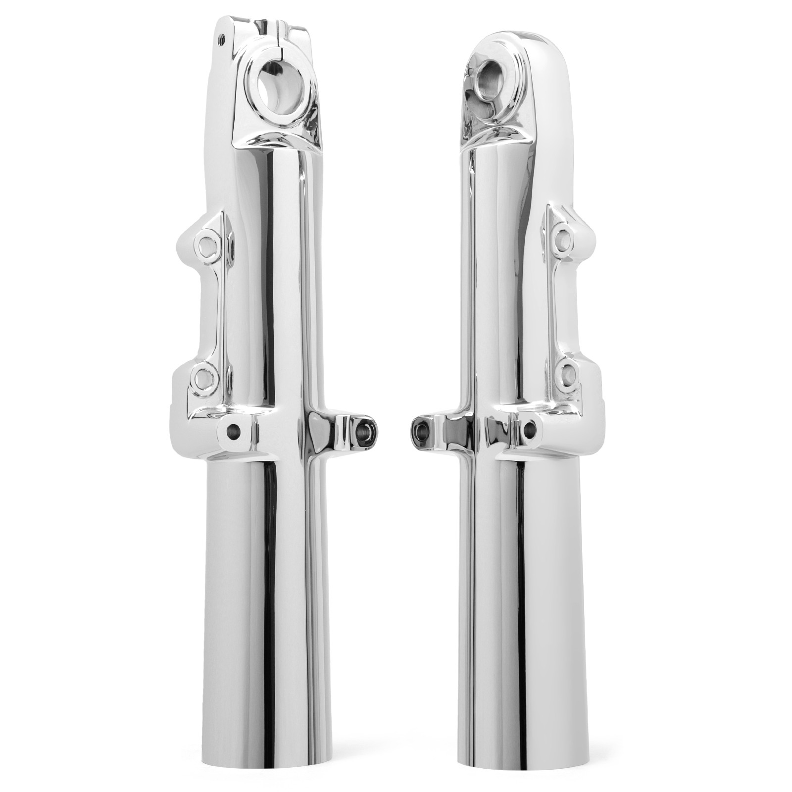 CHROME FORK SLIDER LEGS FOR HARLEY TOURING STREET GLIDE FLHX ROAD KING FLHR 14+