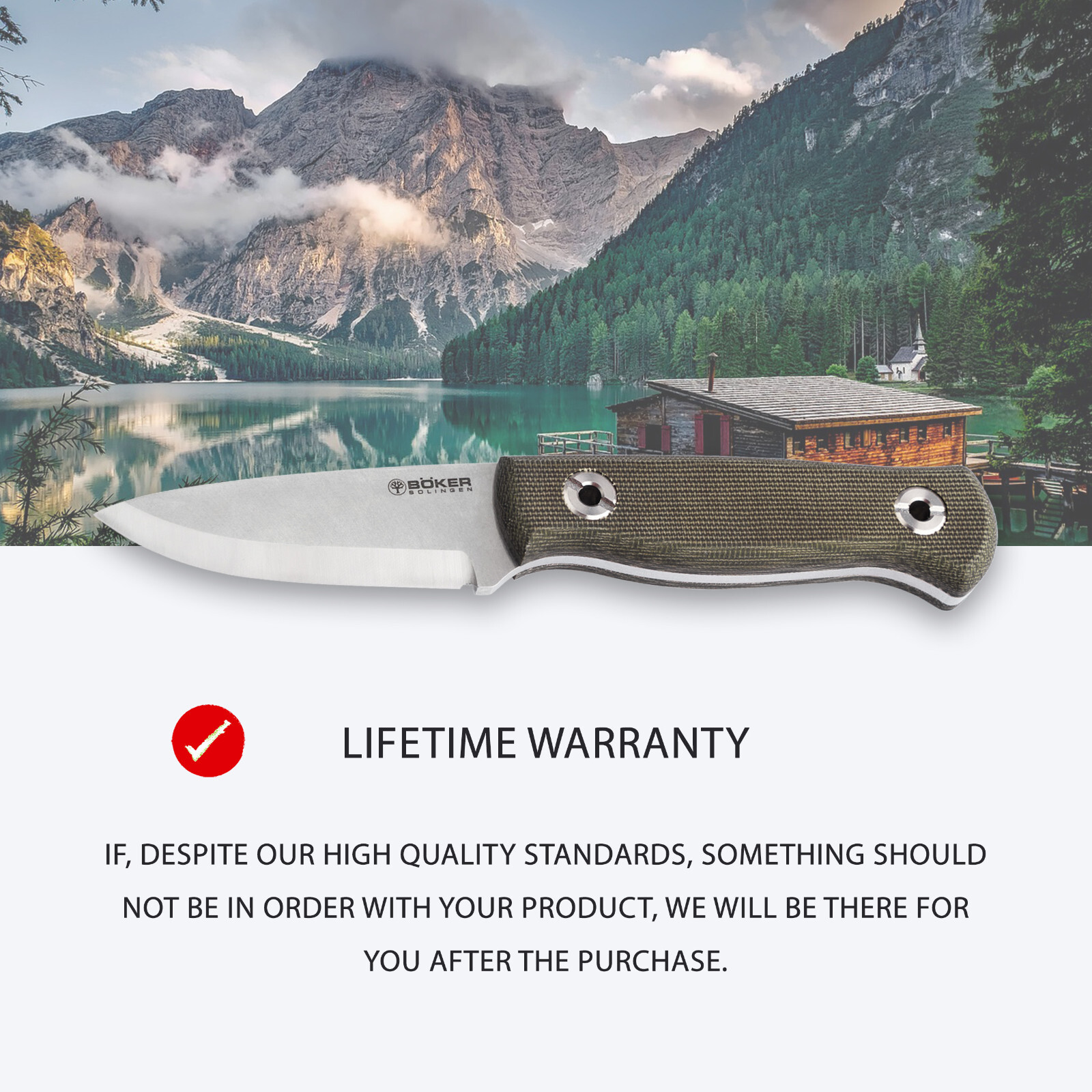 Boker Vigtig vs. Wild Fixed Knife 3.35" MagnaCut Blade Micarta Handle ✔️ 121509