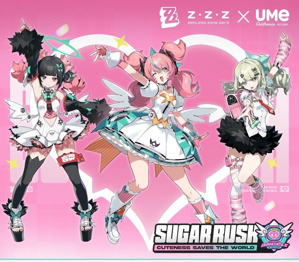 Zenless Zone Zero ZZZ X Ume Tea - Angels Of Delusion Plush Keychain LIMITED!