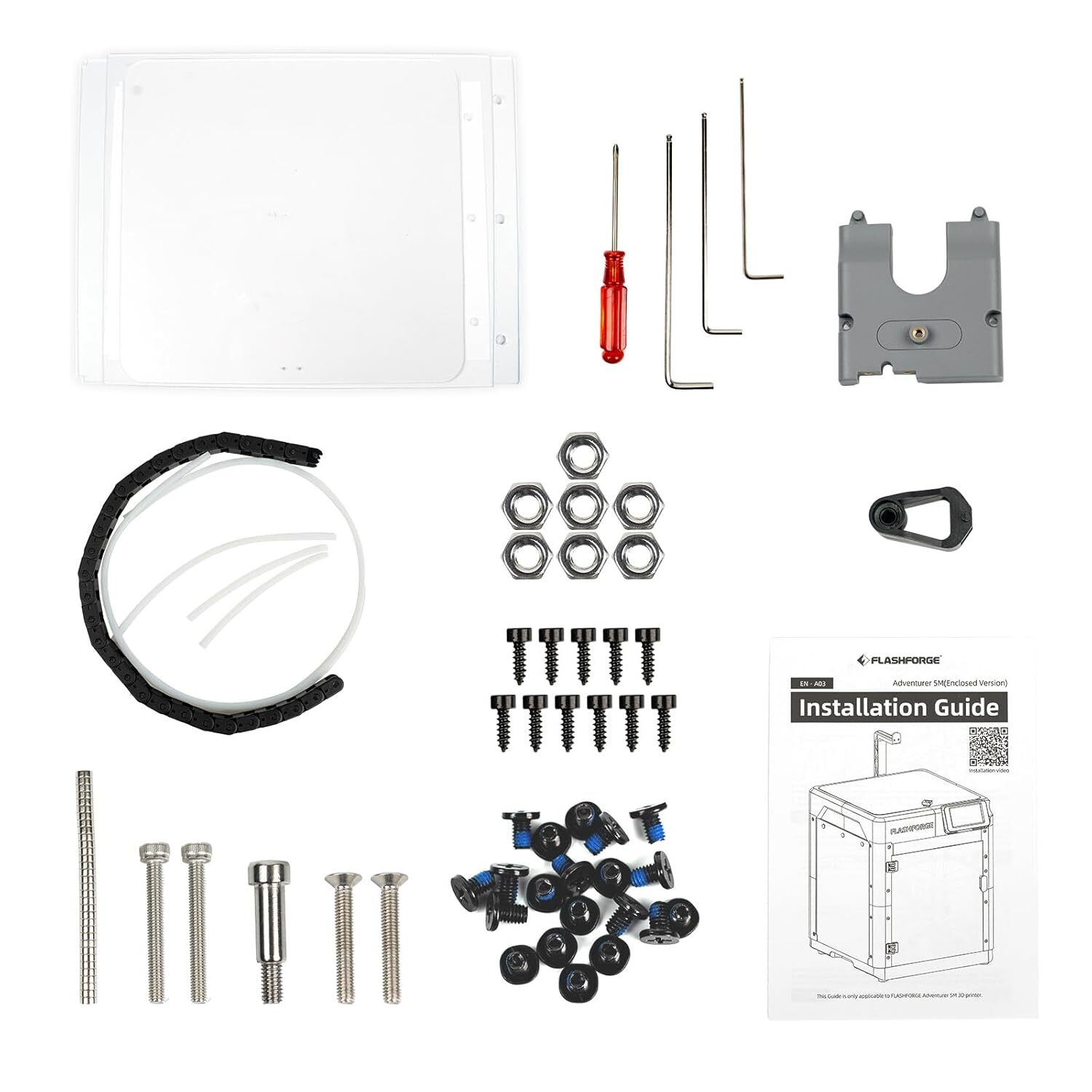 FLASHFORGE Adventurer 5M 3D Printers Enclosure kits Reduce Noise DIY Design