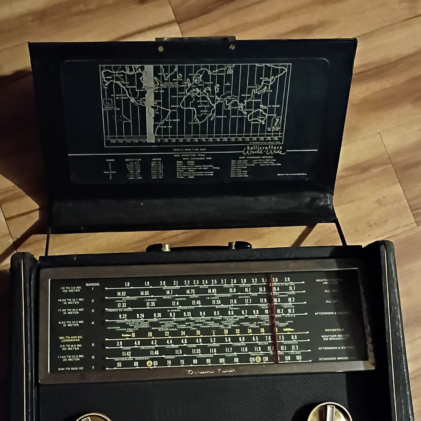 Hallicrafters World-Wide Precision Built Tube Radio 1950s Collectible