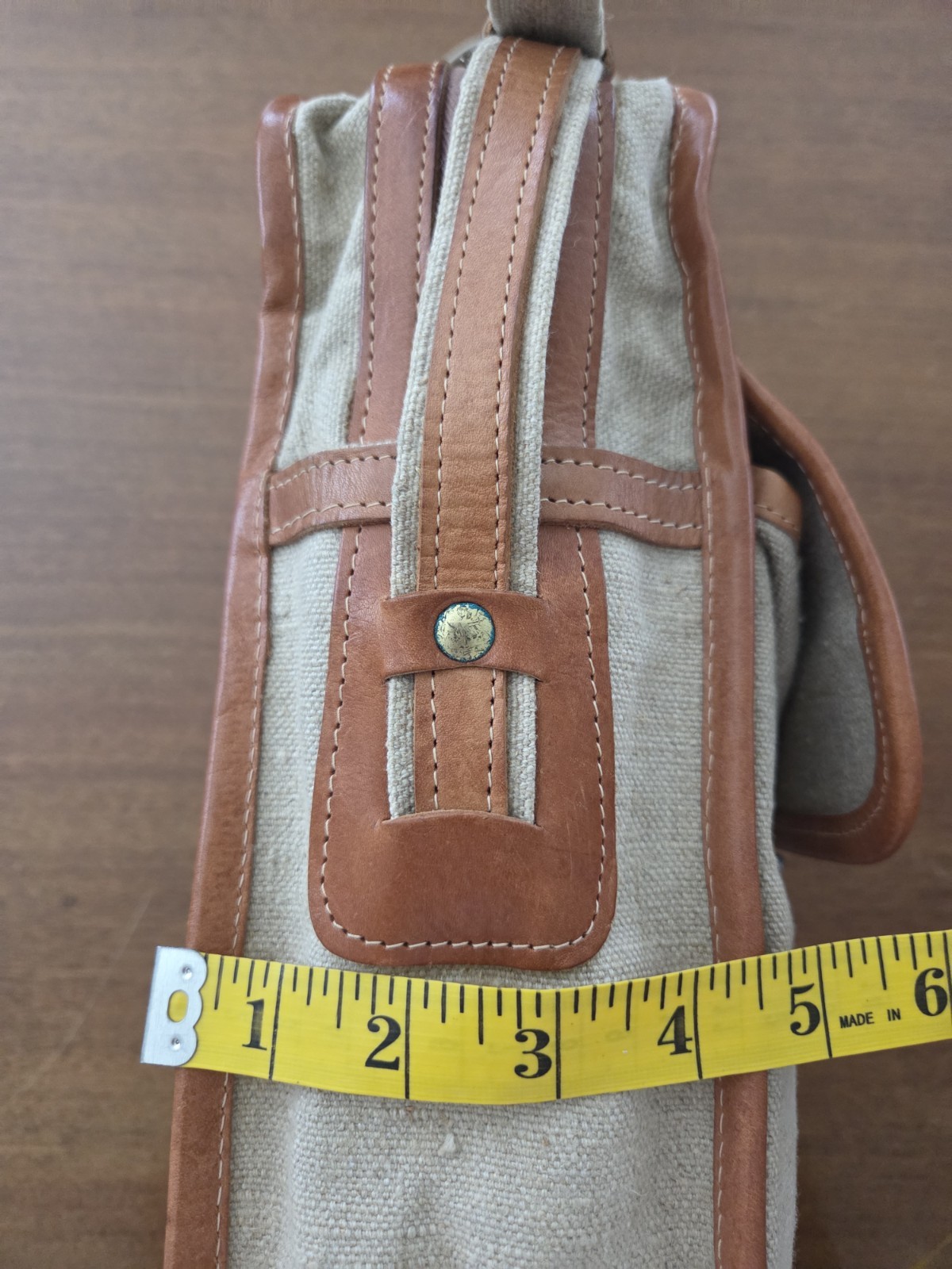 Vtg Canvas Crossbody Messenger Bag Satchel Military Safari Indiana Jones