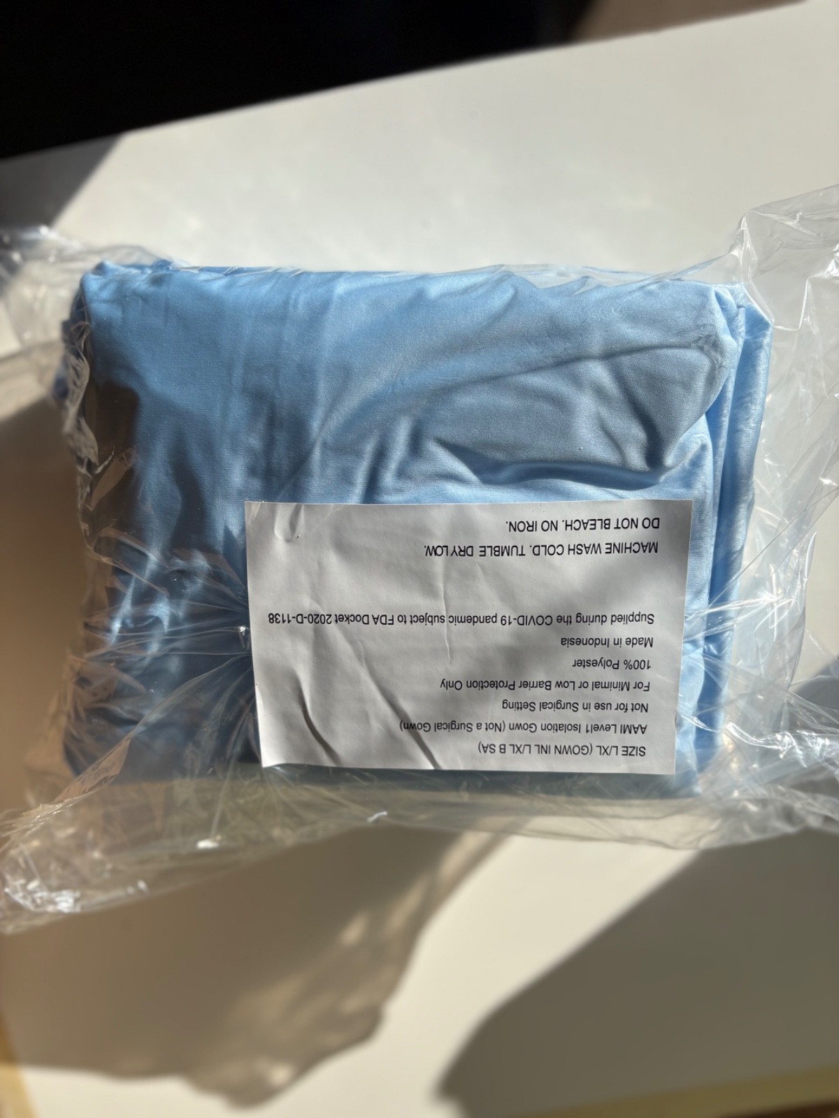 (5) AAMI Isolation Gowns Level 1 Non-Surgical Reusable Machine Washable L / XL