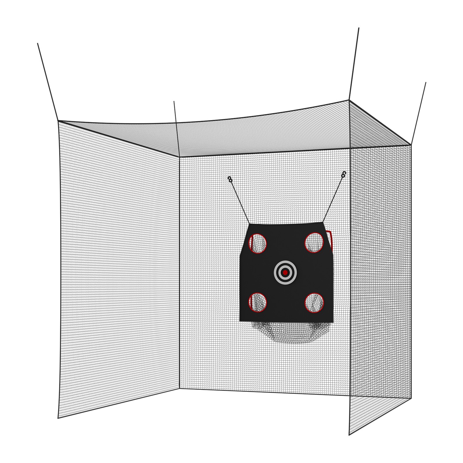 Uimoso 10 x 10 x 10FT Golf Practice Cage for Indoor and Outdoor Use