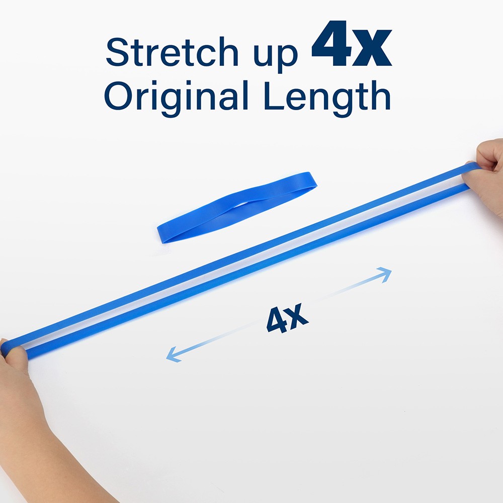 Large Rubber Bands Heavy Duty 30PCS Size #107 Blue Elastic Long Rubber Bands