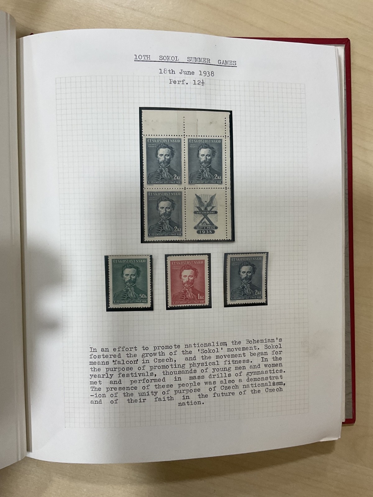 Czechoslovakia stamps. 1938 - 1970. Mint. Well written up album. G/109