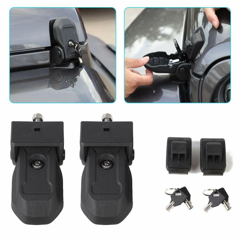 Locking Hood Latch Hood Catch with Lock for 2018-2023 Jeep Wrangler JL JLU JT