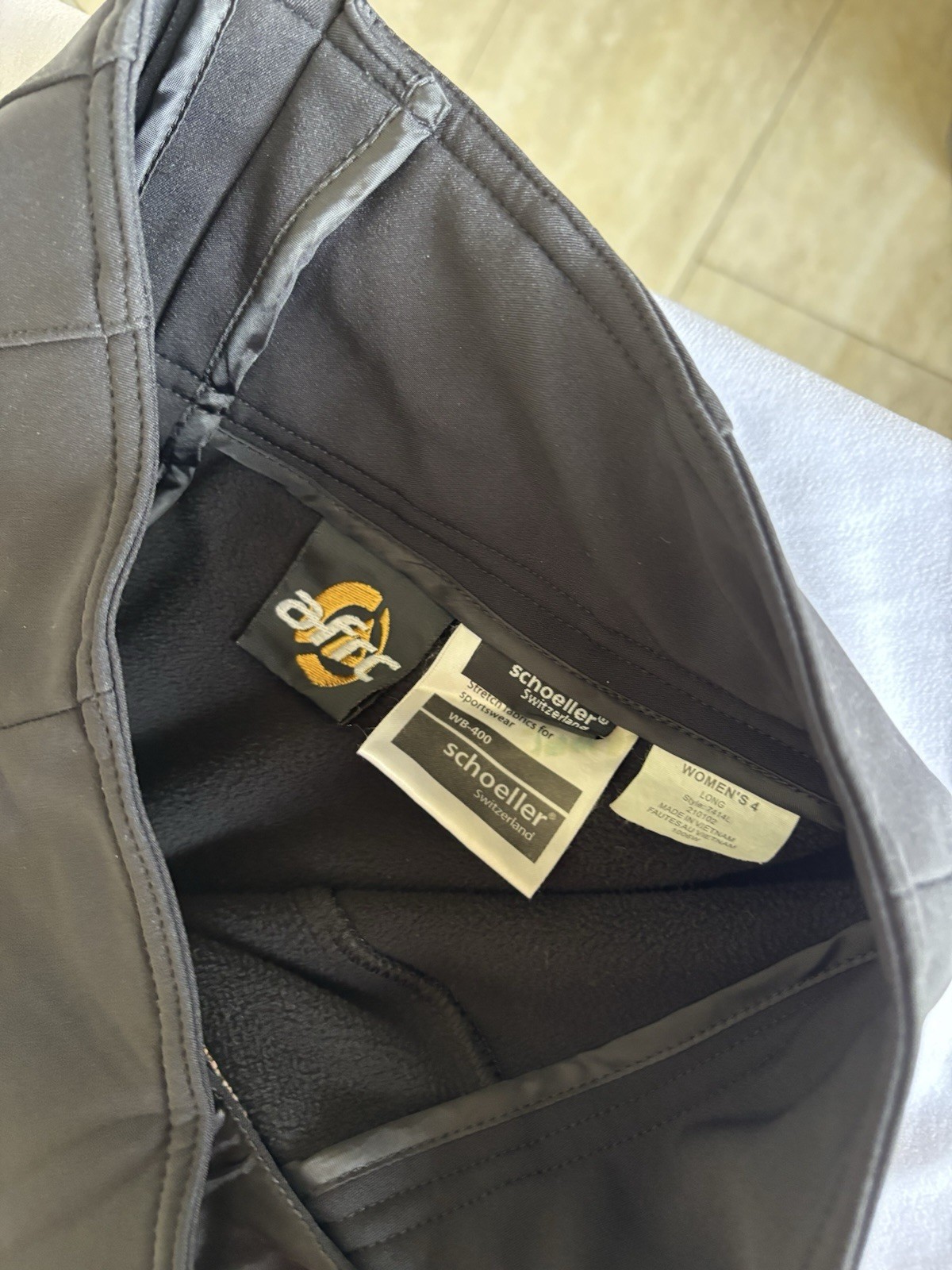 The North Face Womens Ski Pants Schoeller Softshell Black Small Petite