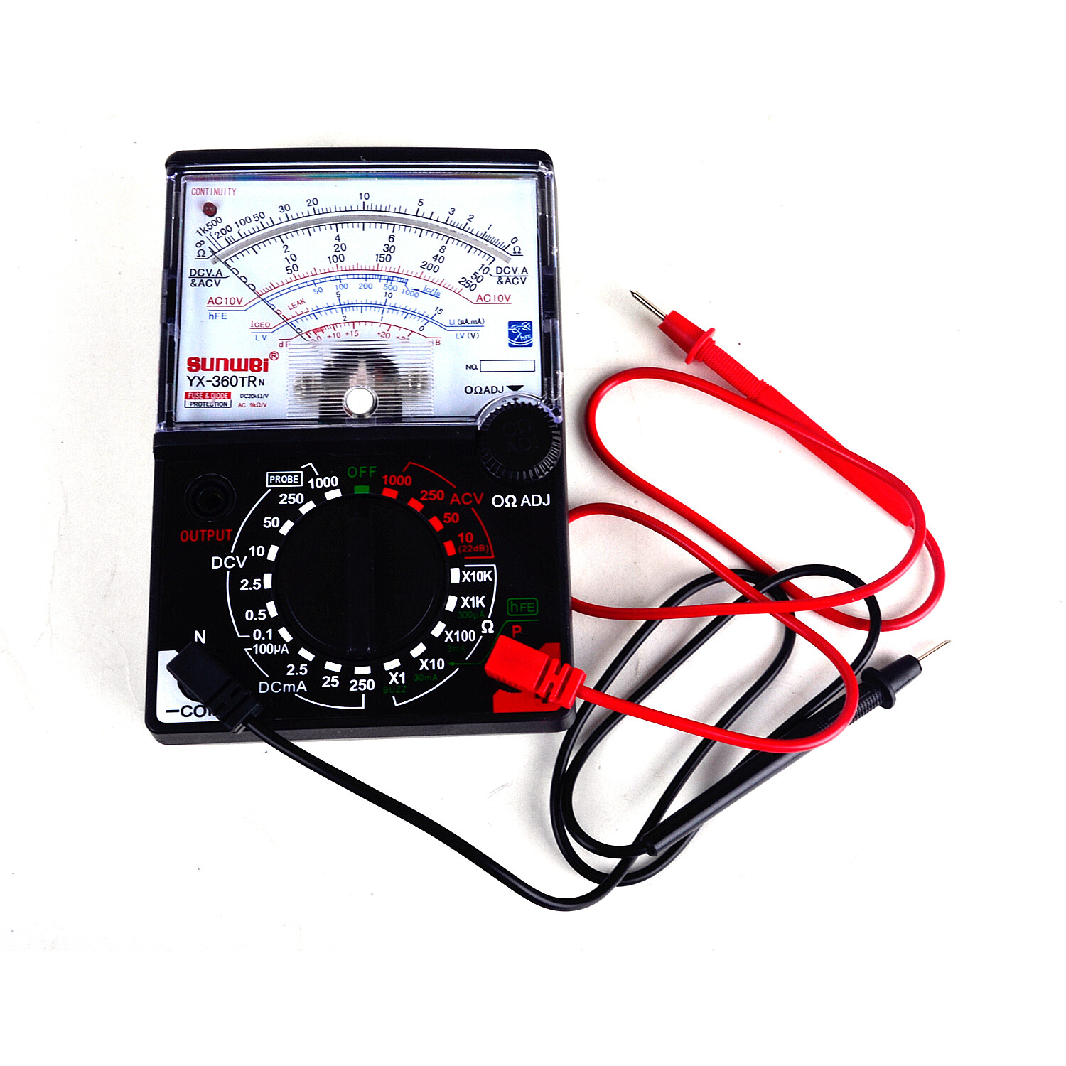 YX-360TR N Analogue Meter Multimeter Multitester Fuse Diode Protection DC & AC