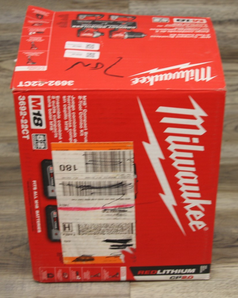 Milwaukee 3692-22CT M18 18V Compact Brushless 2 Tool Drill/Driver Combo Kit