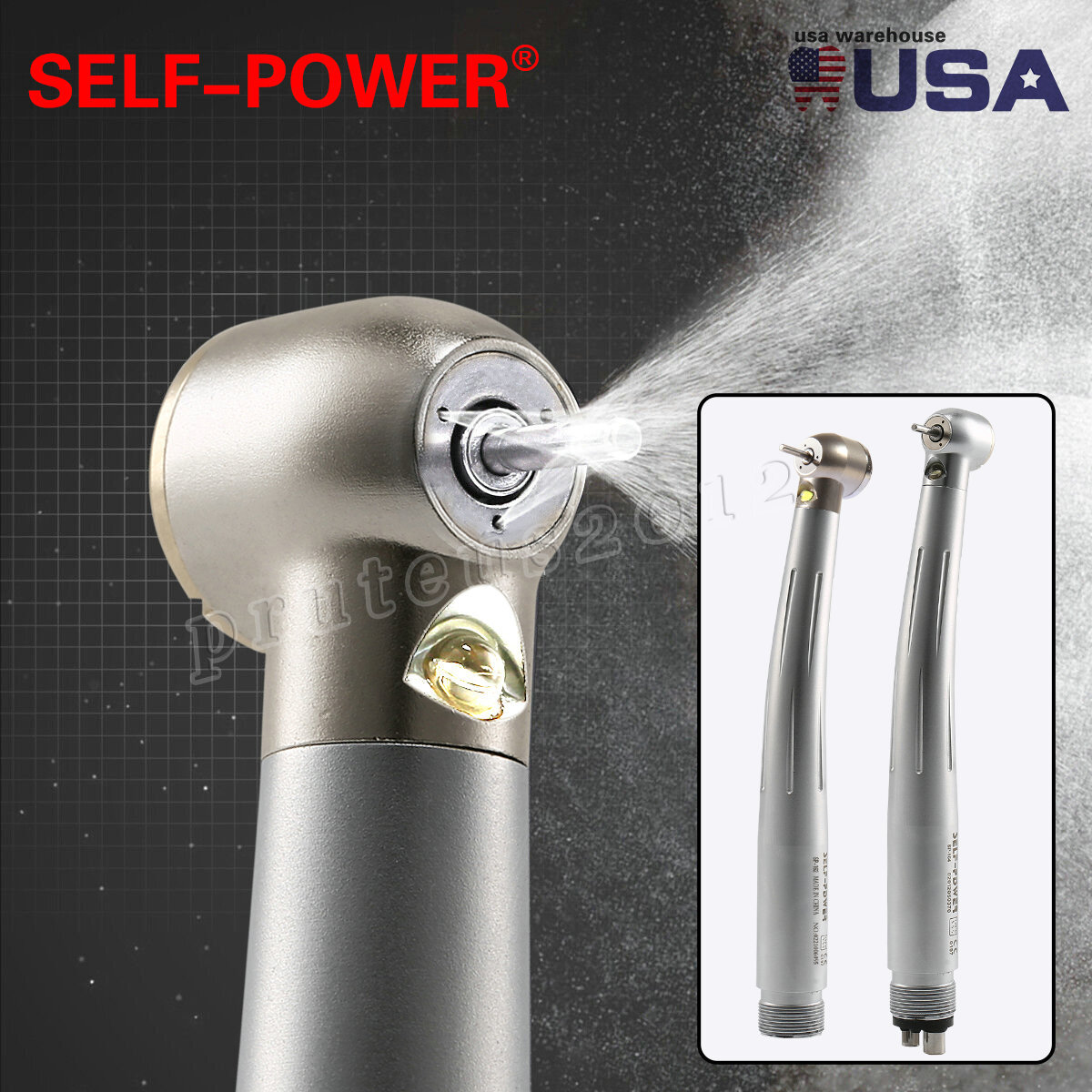 NSK Style Dental Fiber Optic LED E-generator high speed handpiece 4HOLE / 2HOLE