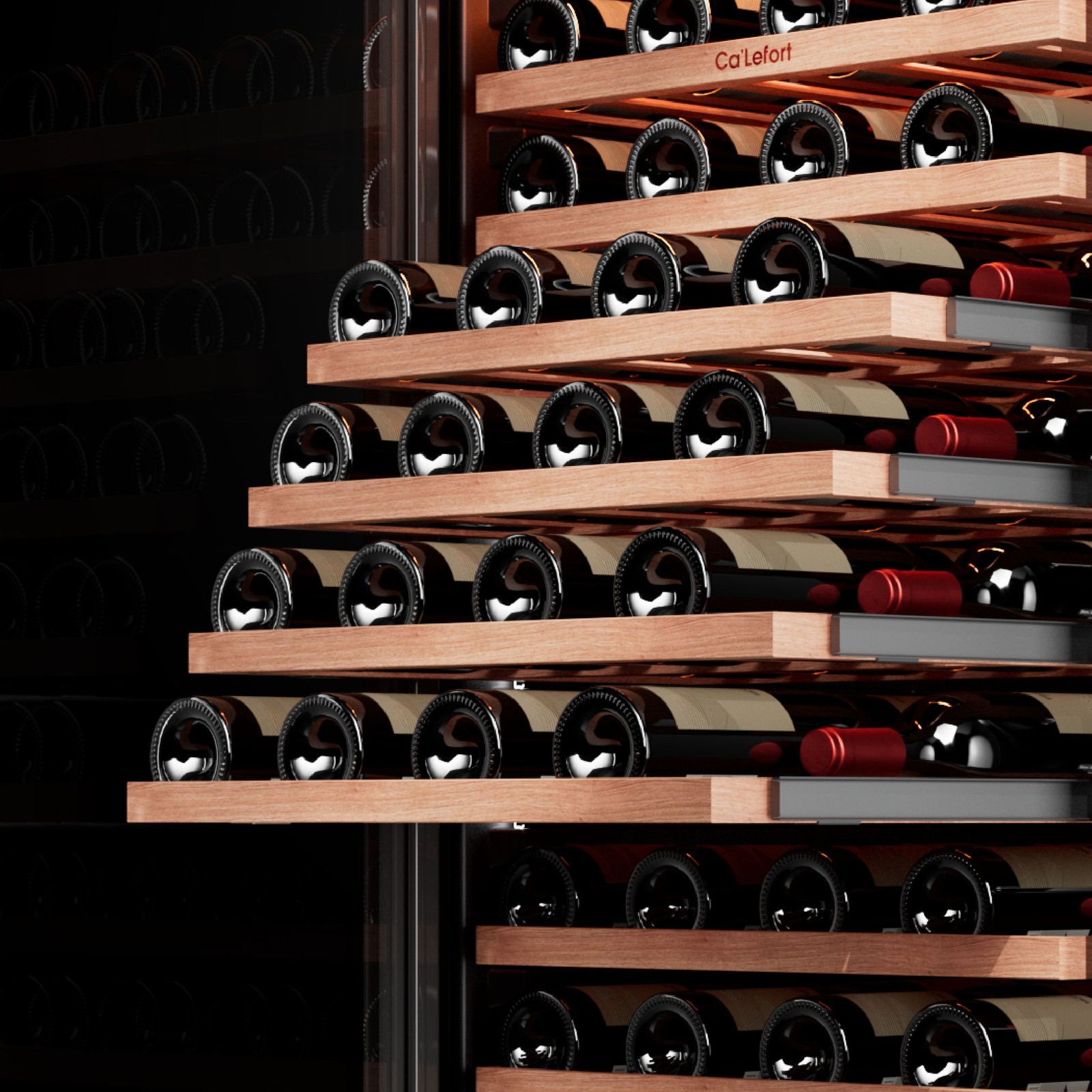 Ca'Lefort Wine Cooler Refrigerator 90 Bottles 40-65°F Left-Hinged Bar/Restaurant