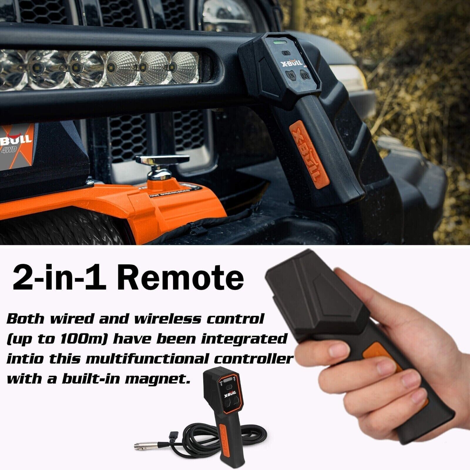 X-BULL Electric Winch 14500LBS 13000LBS 12000LBS 10000LB Winch 4WD Trailer Jeep