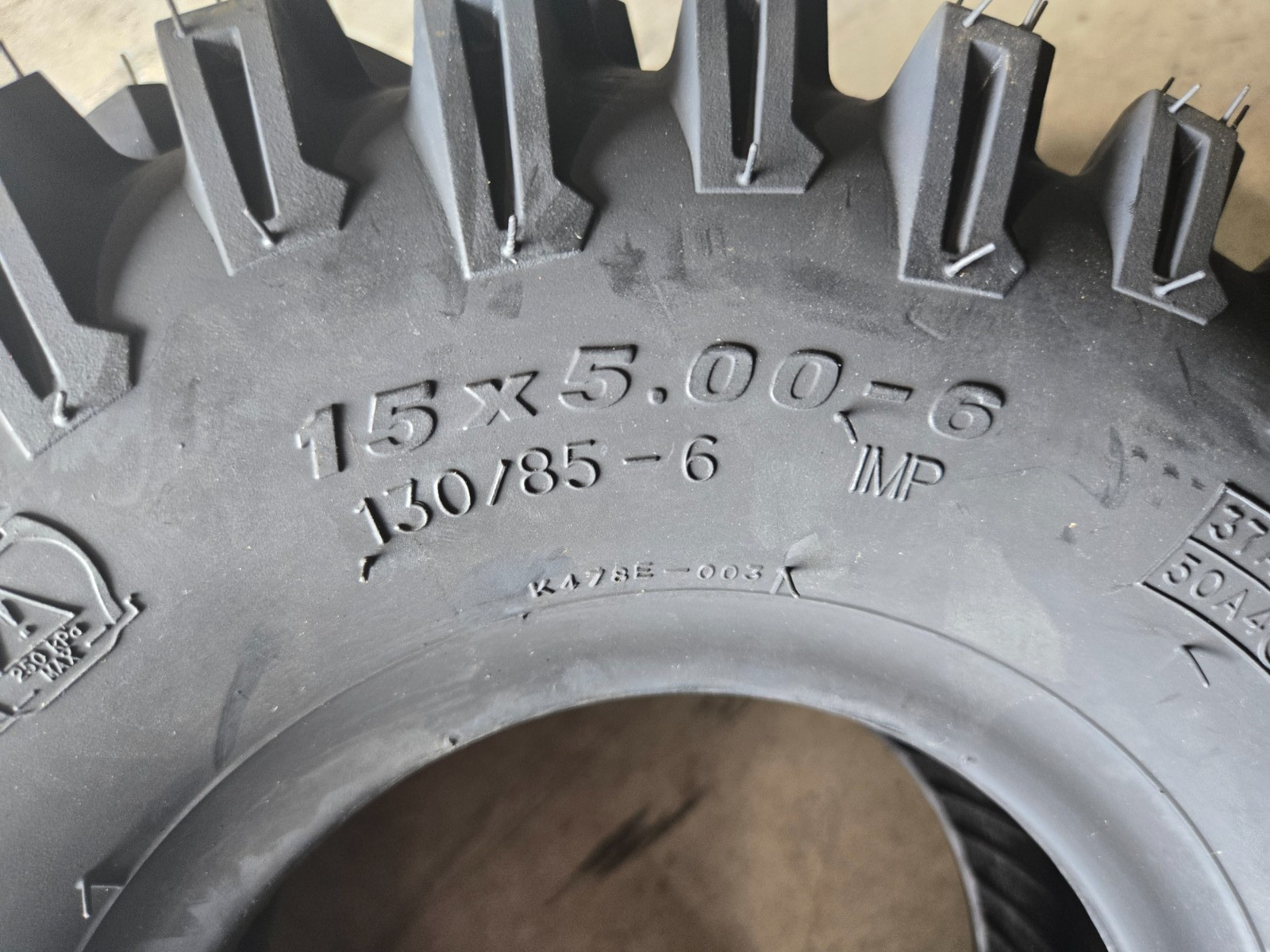 2 - 15X5.00-6 K478 Kenda x-Trac 2 Ply Lawn Mower Tires Snow Thrower FSH