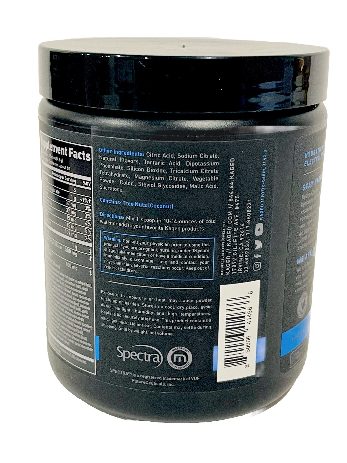 Kaged Hydra-Charge Electrolyte Hydration Pink Lemonade 60 Servings 10.16oz 288g