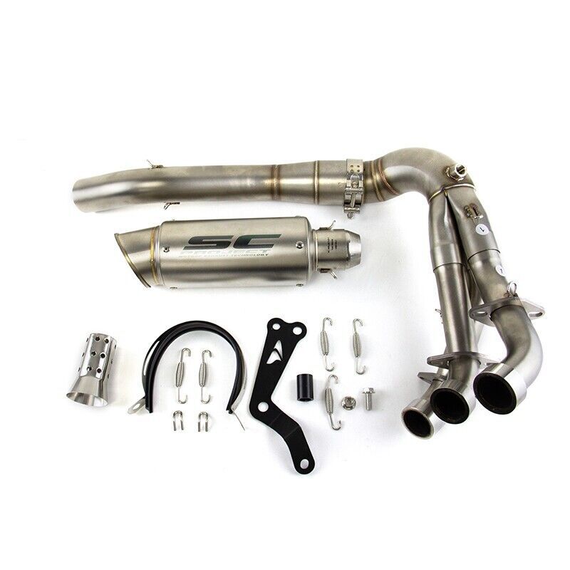 MT-09 2020-2025 for Yamaha MT-09 Exhaust Front Pipe Muffler Tips Whole System