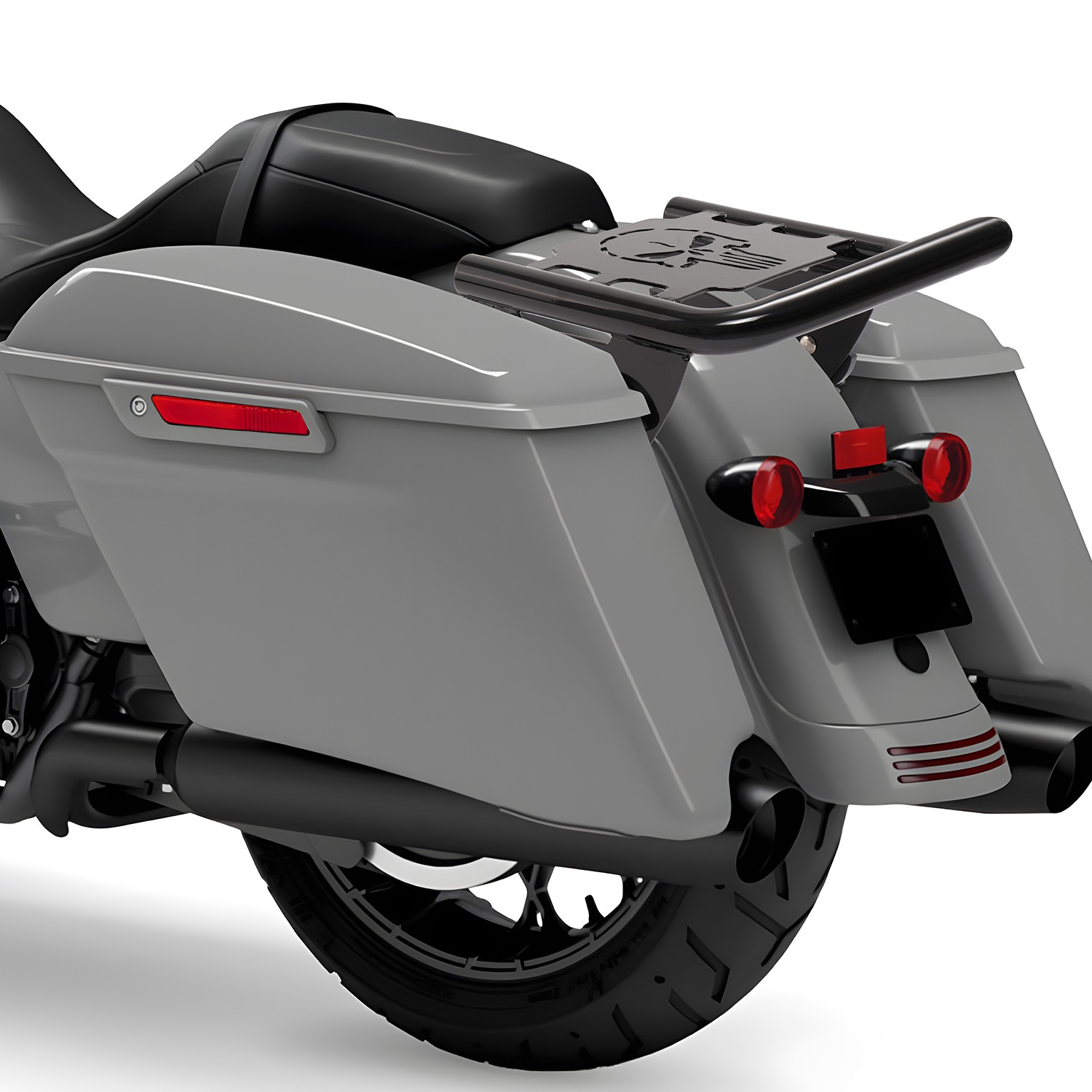 For 09-2025 Harley Touring Road King Glide Custom Two-Up Detachable Luggage Rack